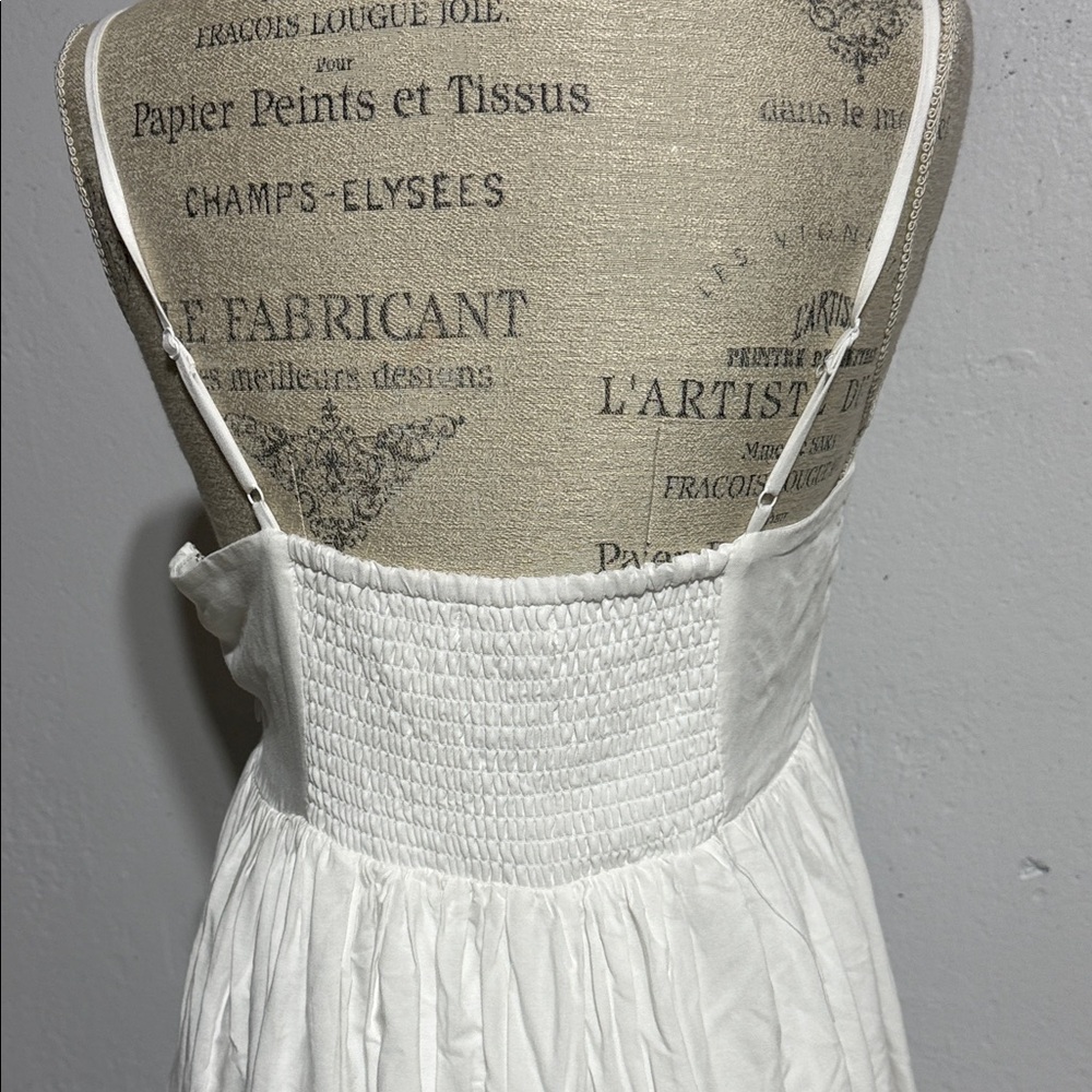 Francesca's Collections Strapless White and Red Dress - Picture 5 of 8